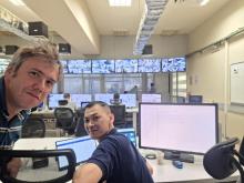 Control room or a rotary kiln plant